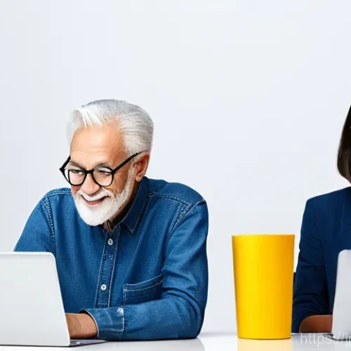 웹 접근성을 위한 색상 대비 가이드 - **Prompt:** A diverse group of people, spanning various ages and including an elderly person wearing...
